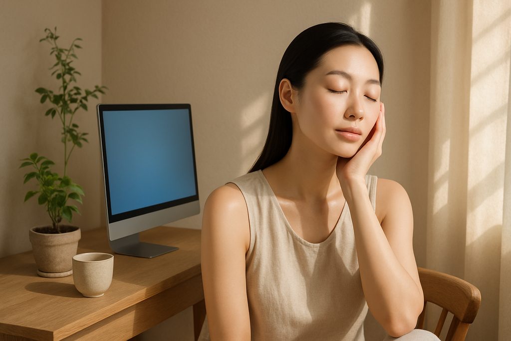 長時間螢幕藍光傷害肌膚？防護與抗老全攻略