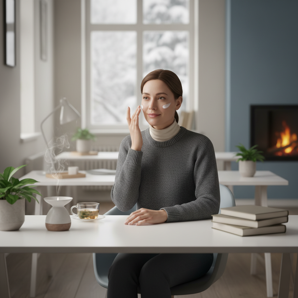 日常居家護膚膏使用情境